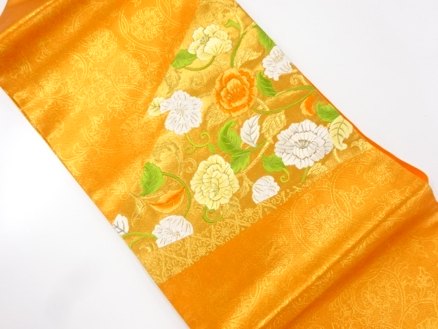 花唐草模様織り出し名古屋帯